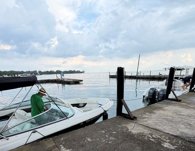 Boats docked at Kelley’s Island