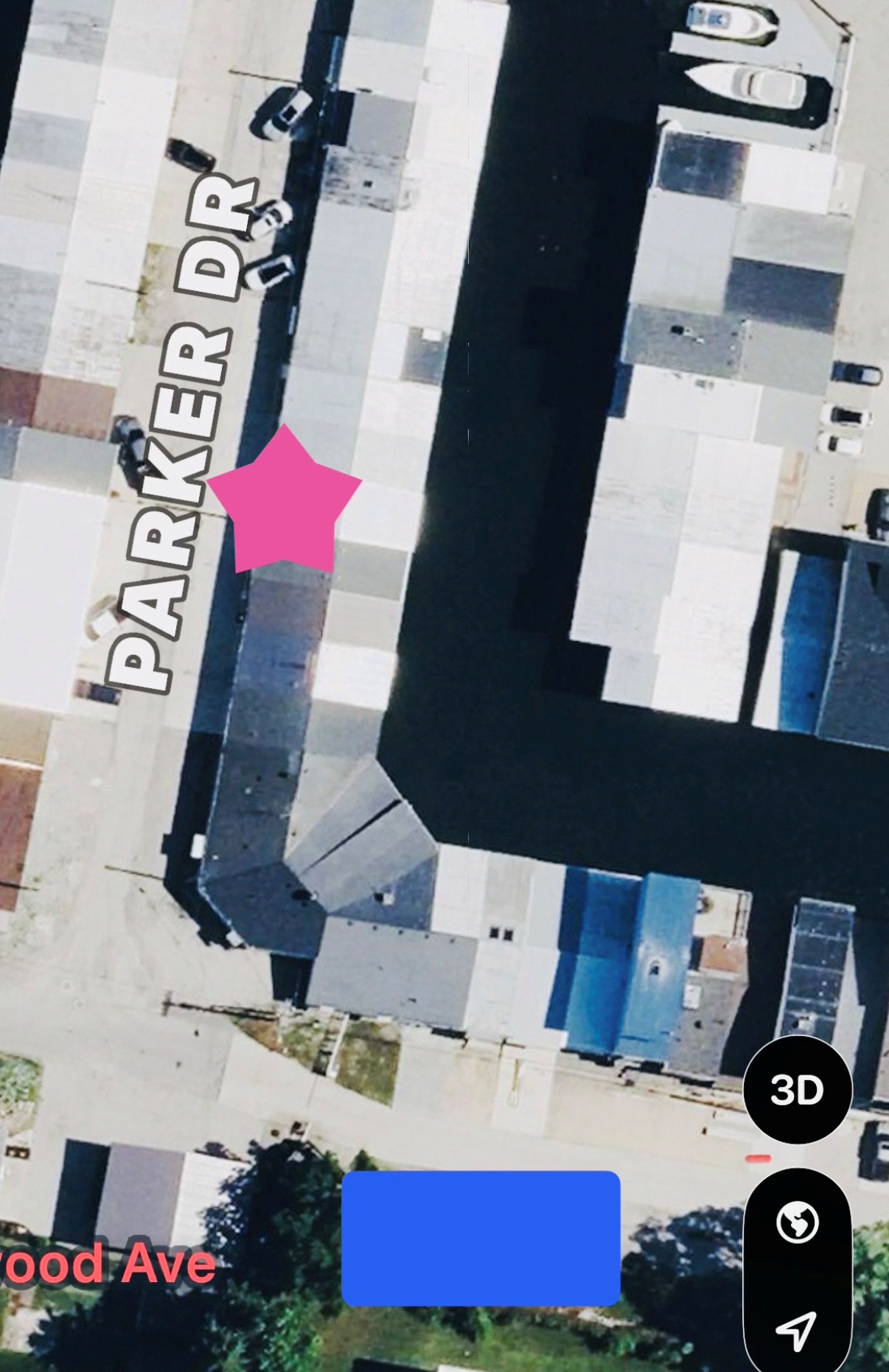Parking map for George's Boathouse